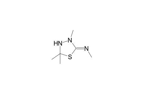 2-(methylimino)-3,5,5-trimethyl-1,3,4-thiadiazolidine