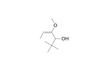 (E)-4-methoxy-2,2-dimethyl-4-hexen-3-ol