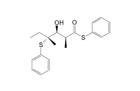 (2SR,3RS,4SR)-S-Phenyl 2,4-Dimethyl-3-hydroxy-4-phenylsulfanylhexanethioate