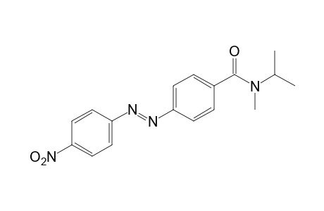 N-isopropyl-N-methyl-p-[(p-nitrophenyl)azo]benzamide