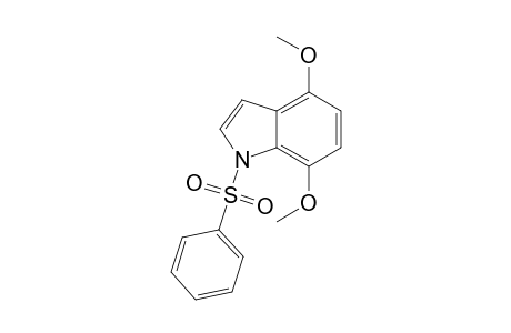 1-Benzenesulfonyl-4,7-dimethoxy-1H-indole