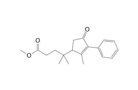 Methyl 4-methyl-4-(2-methyl-4-oxo-3-phenylcyclopent-2-enyl)pentanoate