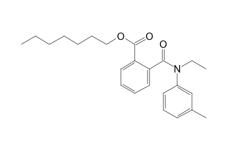 Phthalic acid, monoamide, N-ethyl-N-(3-methylphenyl)-, heptyl ester