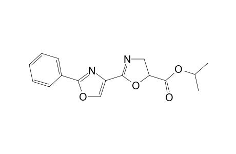 2-(2-phenyl-4-oxazolyl)-4,5-dihydrooxazole-5-carboxylic acid propan-2-yl ester