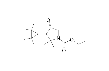 2,2-dimethyl-4-oxo-3-(2,2,3,3-tetramethylcyclopropyl)-1-pyrrolidinecarboxylic acid ethyl ester