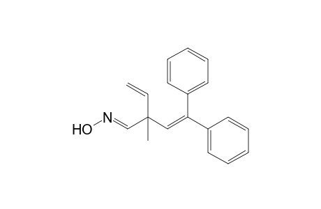 2-Methyl-4,4-diphenyl-2-vinylbut-3-enal oxime