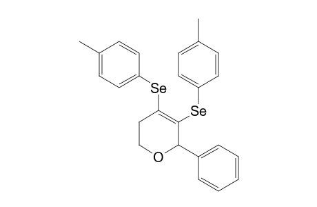 6-Phenyl-4,5-bis(p-tolylselanyl)-3,6-dihydro-2H-pyran
