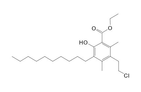 Ethyl 4-(2-Chloroethyl)-1-hydroxy-3,5-dimethyl-6-decyl-2-benzoate