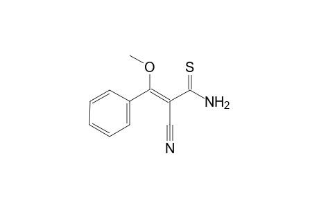 2-Cyano-3-methoxy-3-phenylthioacrylamide