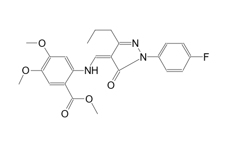 benzoic acid, 2-[[(Z)-[1-(4-fluorophenyl)-1,5-dihydro-5-oxo-3-propyl-4H-pyrazol-4-ylidene]methyl]amino]-4,5-dimethoxy-, methyl ester