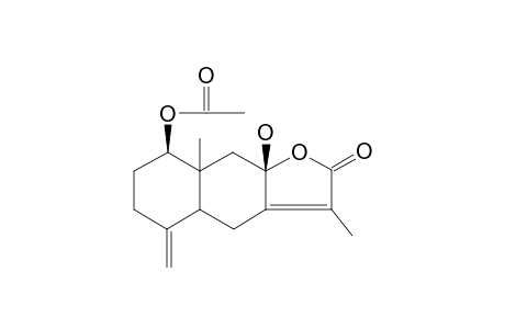 1B-ACETOXY-8B-HYDROXY-EUDESMAN-4(15),7(11)-DIEN-8A,12-OLIDE