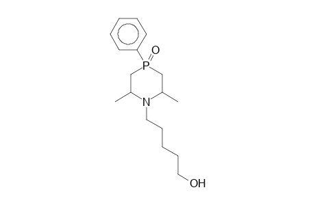 1-Aza-4-phosphacyclohexane, 1-(5-hydroxypentyl)-2,6-dimethyl-4-oxo-4-phenyl-
