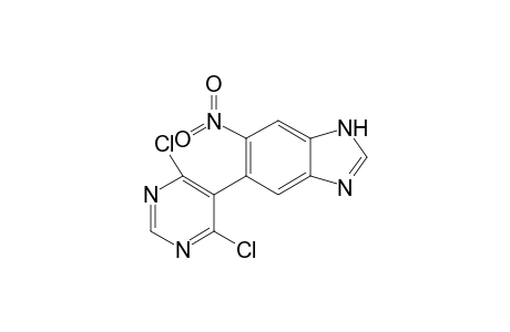 5-(4,6)dichloropyrimidin-5-yl)-6-nitrobenzimidazole