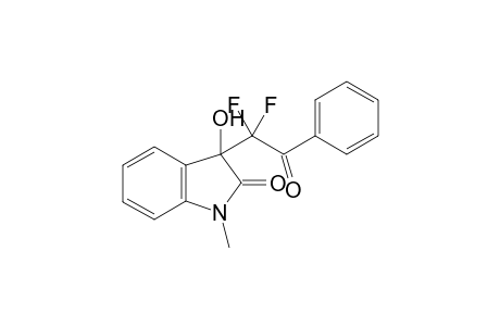 3-(1,1-difluoro-2-oxo-2-phenyl ethyl)-3-hydroxy-1-methyl indol-2-one