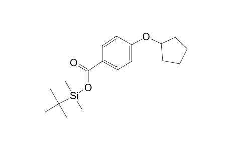 4-(Cyclopentyloxy)benzoic acid, tert-butyldimethylsilyl ester