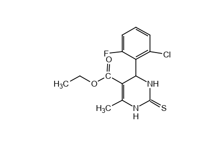 4-(2-chloro-6-fluorophenyl)-6-methyl-1,2,3,4-tetrahydro-2-thioxo-5-pyrimidinecarboxylic acid, ethyl ester
