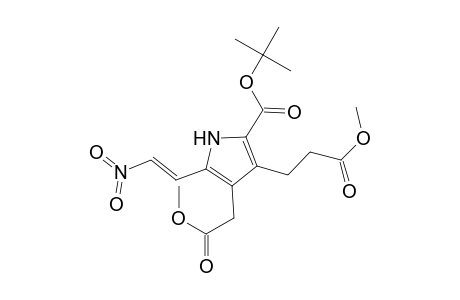 1H-Pyrrole-3-propanoic acid, 2-[(1,1-dimethylethoxy)carbonyl]-4-(2-methoxy-2-oxoethyl)-5-(2-nitroethenyl)-, methyl ester