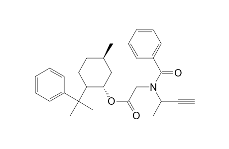 (1R,2S,5R)-8-Phenylmenthyl N-Benzoyl-(S)-.alpha.-methylpropargylglycinate