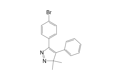 3H-Pyrazole, 5-(4-bromophenyl)-3,3-dimethyl-4-phenyl-