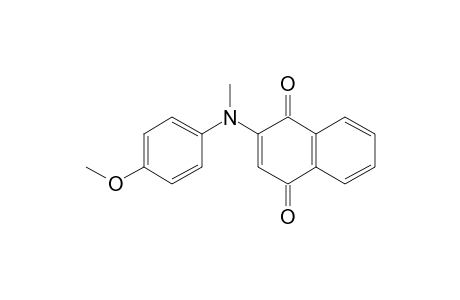 2-(4-Methoxyanilino)naphthoquinone, N-methyl derivative