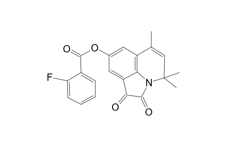 2-Fluorobenzoic acid 4,4,6-trimethyl-1,2-dioxo-1,2-dihydro-4H-pyrrolo[3,2,1-ij]quinolin-8-yl ester