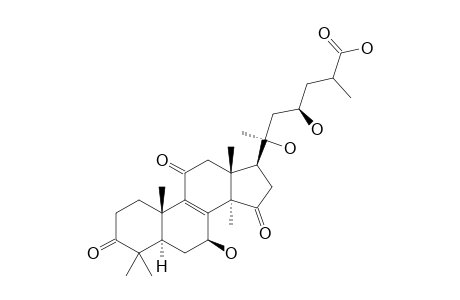 23-DIHYDRO-GANODERIC-ACID-N;7-BETA,20,23-XI-TRIHYDROXY-3,11,15-TRIOXO-LANOSTA-8-EN-26-OIC-ACID