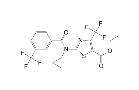 ethyl 2-{cyclopropyl[3-(trifluoromethyl)benzoyl]amino}-4-(trifluoromethyl)-1,3-thiazole-5-carboxylate