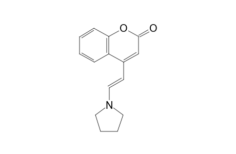 (E)-4-(2-(Pyrrolidin-1-yl)vinyl)-2H-chromen-2-one