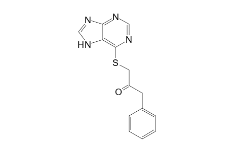 1-(7H-purin-6-ylthio)-3-phenylpropan-2-one