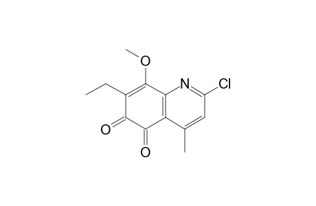 2-Chloro-8-methoxy-7-ethyl-4-methyl-5,6-quinolinedione