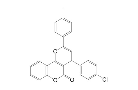 4-(4-Chlorophenyl)-2-p-tolylpyrano[3,2-c]chromen-5(4H)-one