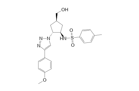 (+/-)-N-{(1R*,2R*,4R*)-4-(Hydroxymethyl)-2-[(4-methoxyphenyl)-1H-1,2,3-triazol-1-yl]cyclopentyl}-4-methylbenzenesulfonamide