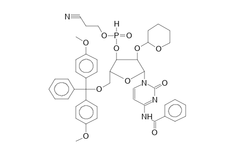 5'-DIMETHOXYTRITYL-2'-O-TETRAHYDROPYRAN-2-YL-N4-BENZOYLCYTIDIN-3'-O-BETA-CYANOETHYLPHOSPHITE