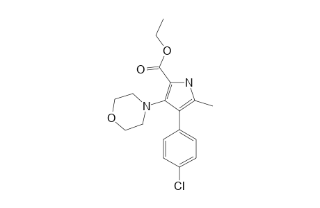 ethyl 4-(4-chlorophenyl)-5-methyl-3-morpholin-4-yl-1H-pyrrole-2-carboxylate
