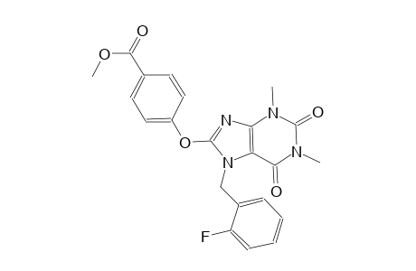 methyl 4-{[7-(2-fluorobenzyl)-1,3-dimethyl-2,6-dioxo-2,3,6,7-tetrahydro-1H-purin-8-yl]oxy}benzoate