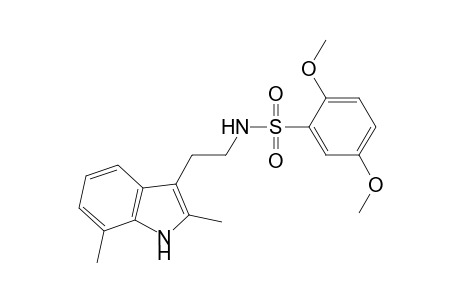 N-[2-(2,7-dimethyl-1H-indol-3-yl)-ethyl]-2,5-dimethoxy-benzenesulfonamide