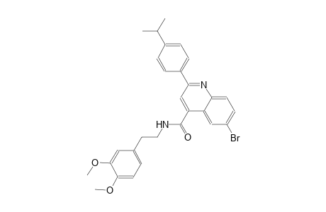 6-bromo-N-[2-(3,4-dimethoxyphenyl)ethyl]-2-(4-isopropylphenyl)-4-quinolinecarboxamide
