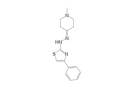 2-(2-(1-Methylpiperidin-4-ylidene)hydrazinyl)-4-phenylthiazole