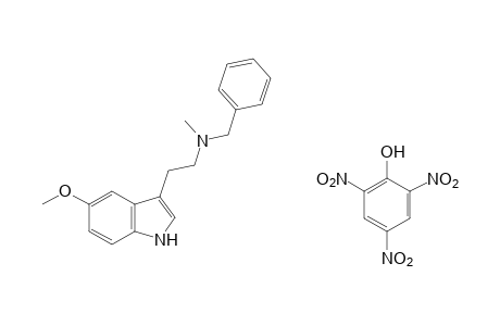 3-[2-(benzylmethylamino)ethyl]-5-methoxyindole, monopicrate