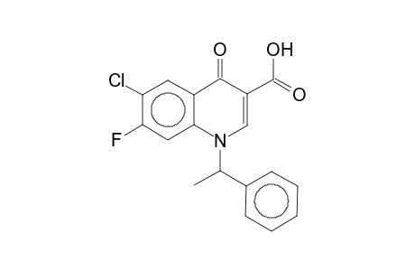 6-Chloro-7-fluoro-4-oxo-1-(1-phenylethyl)-1,4-dihydroquinoline-3-carboxylic acid