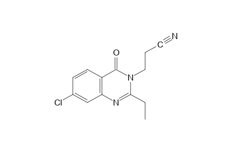 7-CHLORO-2-ETHYL-4-OXO-3(4H)-QUINAZOLINEPROPIONITRILE
