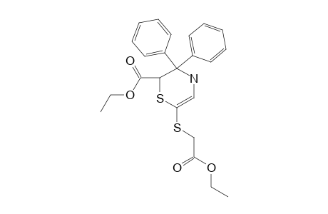ETHYL-2-[(ETHOXYCARBONYL)-METHYLTHIO]-5,5-DIPHENYL-5,6-DIHYDRO-4H-1,4-THIAZINE-6-CARBOXYLATE