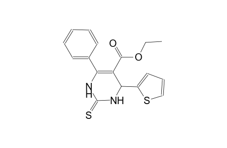 5-pyrimidinecarboxylic acid, 1,2,3,4-tetrahydro-6-phenyl-4-(2-thienyl)-2-thioxo-, ethyl ester