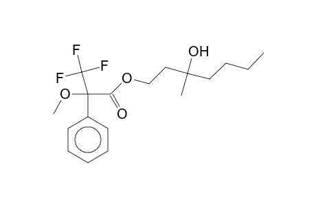 3,3,3-Trifluoro-2-methoxy-2-phenylpropionic acid, 3-hydroxy-3-methylheptyl ester