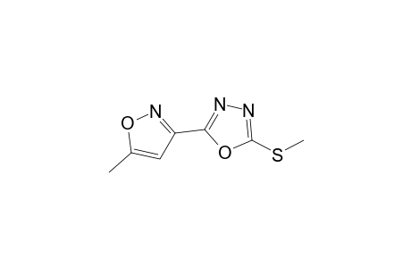 2-(5-Methylisoxazol-3-yl)-5-methylthio-1,3,4-oxadiazole