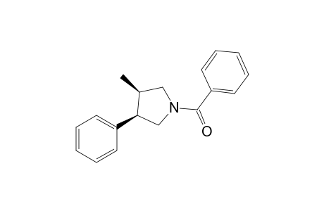 (3R,4R)-4-Methyl-3-phenyl-N-benzoylpyrrolidine