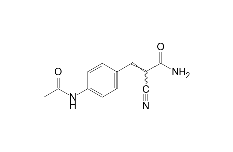 p-ACETAMIDO-alpha-CYANOCINNAMAMIDE