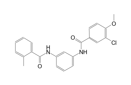 3-chloro-4-methoxy-N-{3-[(2-methylbenzoyl)amino]phenyl}benzamide