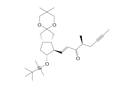 (+)-(S,E)-2-{(3a'S,4'R,5'R,6a'R)-5'-(tert-butyldimethylsilyloxy)-5,5-dimethylhexahydro-1'H-spiro[1,3]dioxane-2,2'-pentalene]-4'-yl]-4-methyloct-1-en-6-yn-3-one