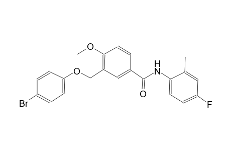 3-[(4-bromophenoxy)methyl]-N-(4-fluoro-2-methylphenyl)-4-methoxybenzamide